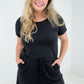 Romper with Back Keyhole Opening