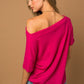 Off the Shoulder Cowl Neck Top