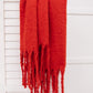 Artisan Fringe Scarf in Red