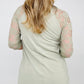 On The Go Lace Half Sleeve Top