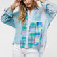 Davi & Dani Pladi Button Down Long Sleeve Shirt