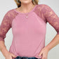 On The Go Lace Half Sleeve Top
