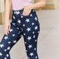 Judy Blue High Waist Star Print Flare Jeans