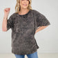 Acid Wash Boyfriend Top