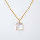 Melania Clara Square Crystal Pendant Necklace