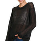 Long Sleeve Sheer Wool Sweater