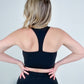 Mono B Racer Back Cropped Sports Tank