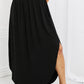 It's My Time Side Scoop Scrunch Skirt - Black