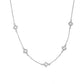 Melania Clara Crystal Clovers Dainty Necklace