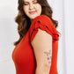 Zenana Living Life Full Size Layered Ruffle Sleeve Dress