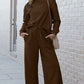 Take Me Away Textured Long Sleeve Top and Pants Set - 6 Colors