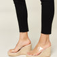 Clear Strap Espadrille Platform Wedge Sandals