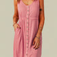 Sleeveless Button Down Mini Dress