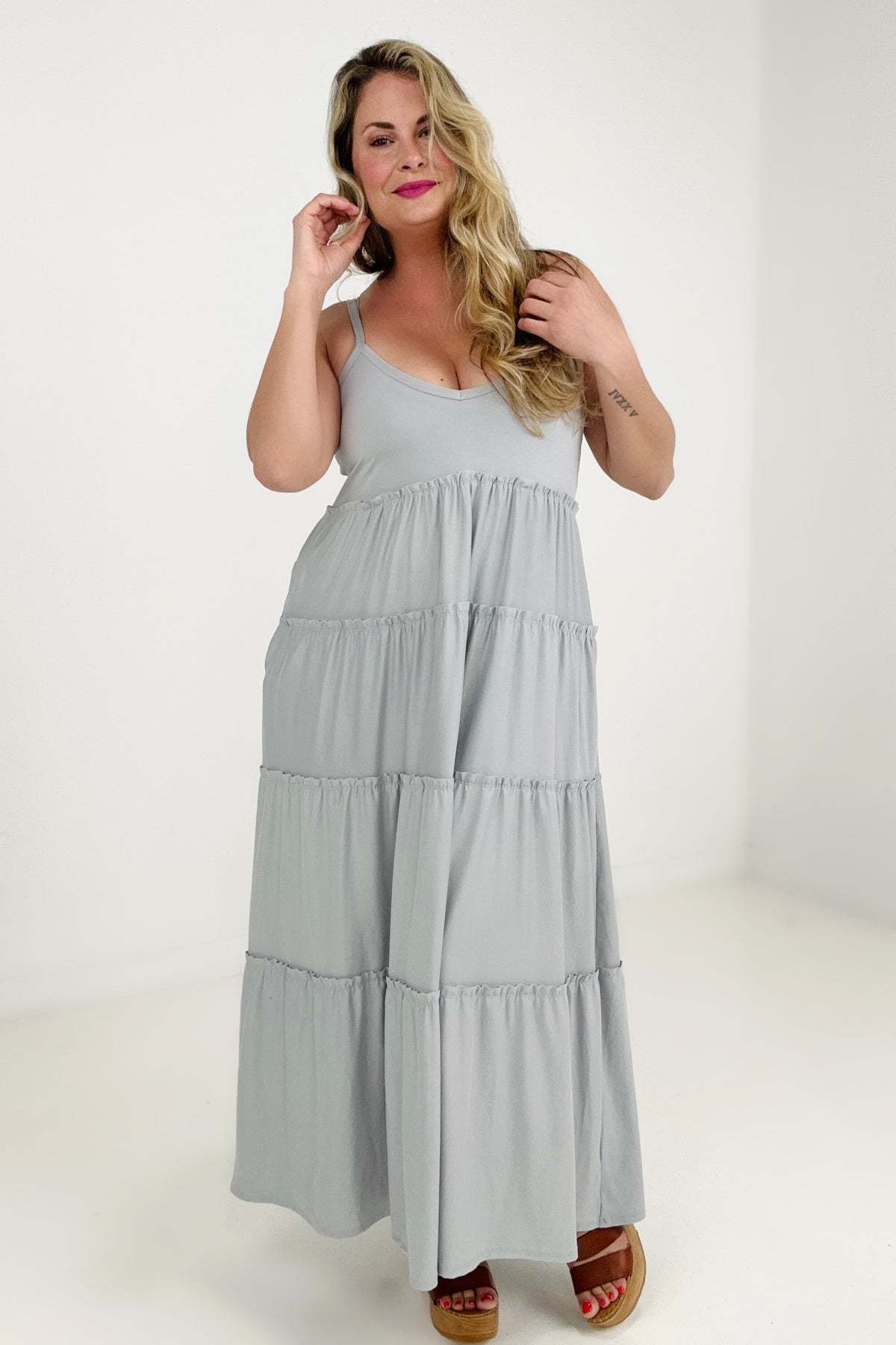 Romance At Sunset Tiered Maxi Dress - Multiple Colors