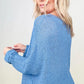 Round Neck Light Knit Fall Sweater