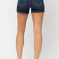 Judy Blue Mid-Rise Classic Denim Shorts - Dark Wash