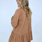 Solid Cotton Jersey Tunic Top