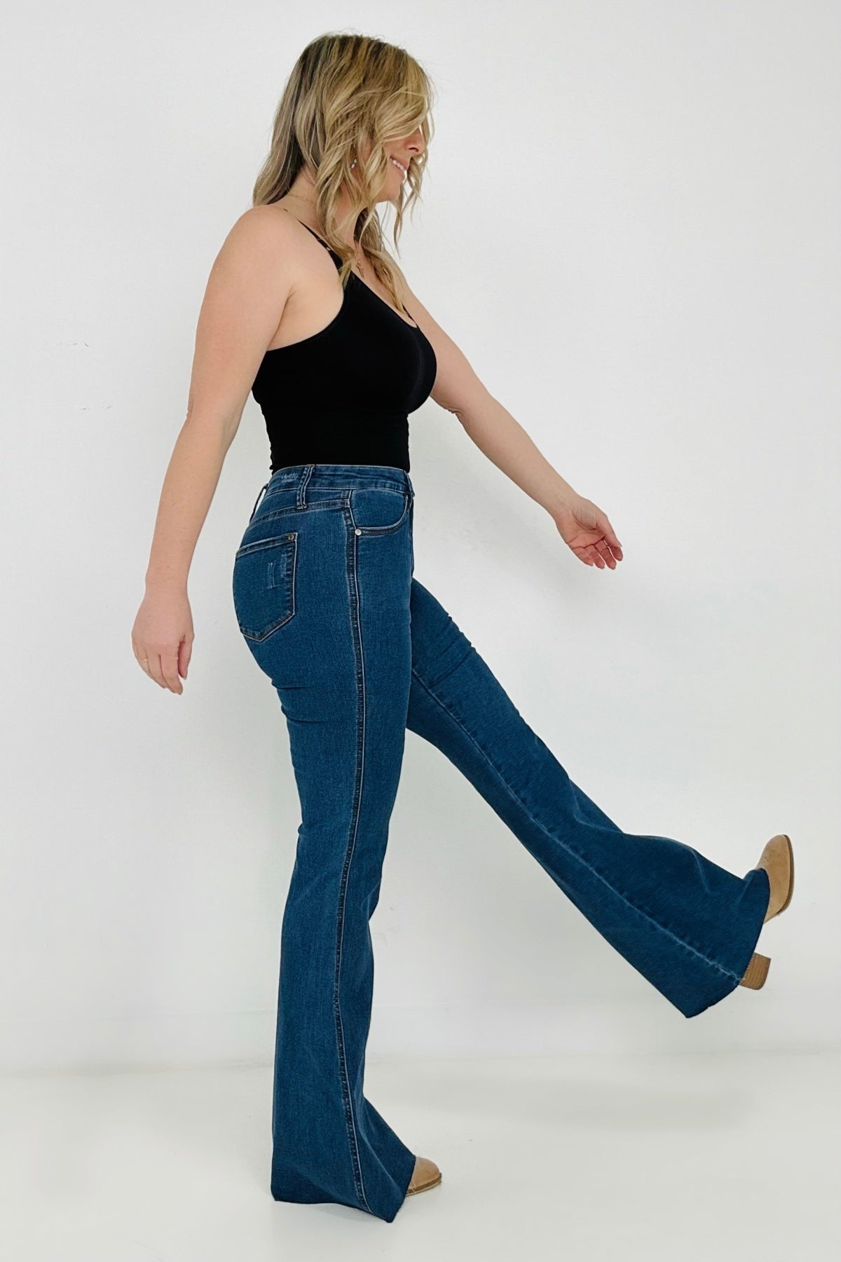 Judy Blue Cool Denim Tummy Control Flare Jeans