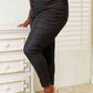 Kancan High Rise Black Coated Ankle Skinny Jeans