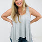 Boho Oversized Shark Bite Tank Top