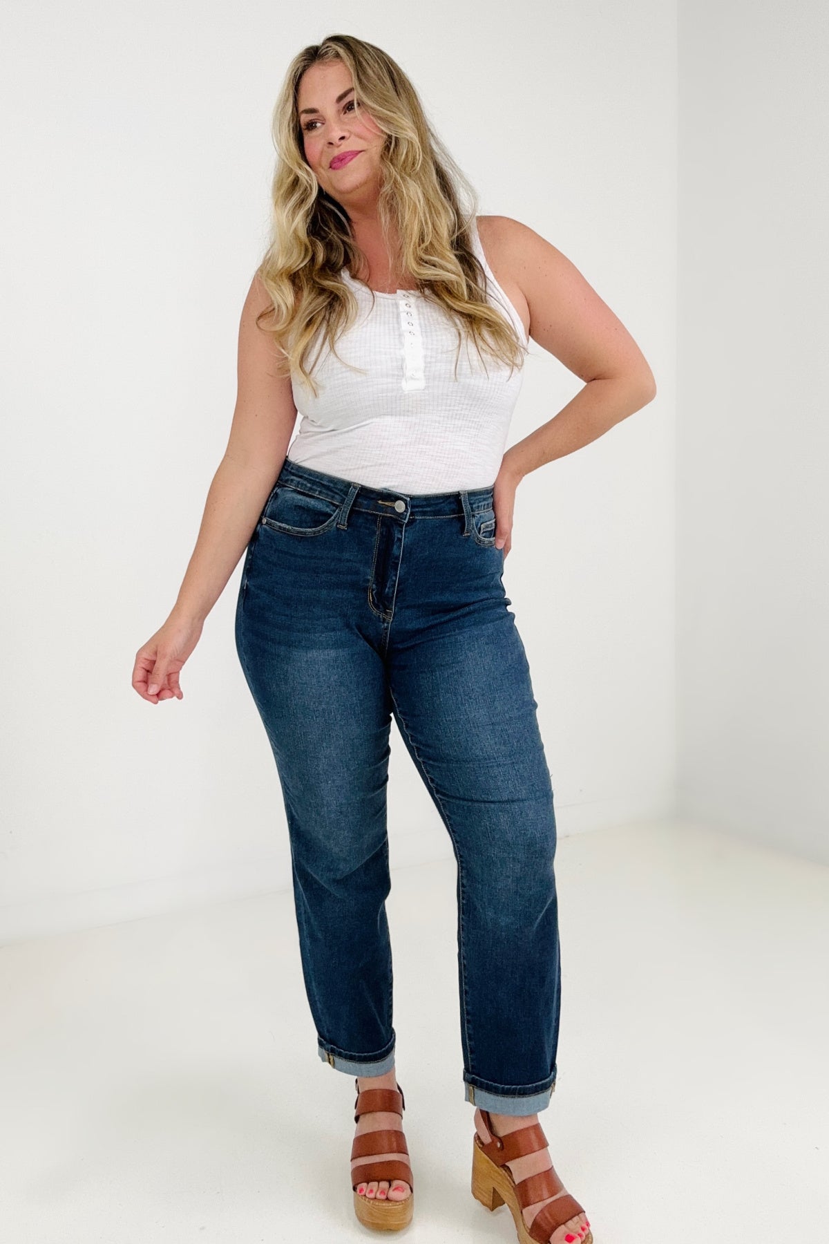 Judy Blue Cool Denim Boyfriend Jeans