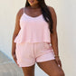 Let It Happen Striped Romper in Pink