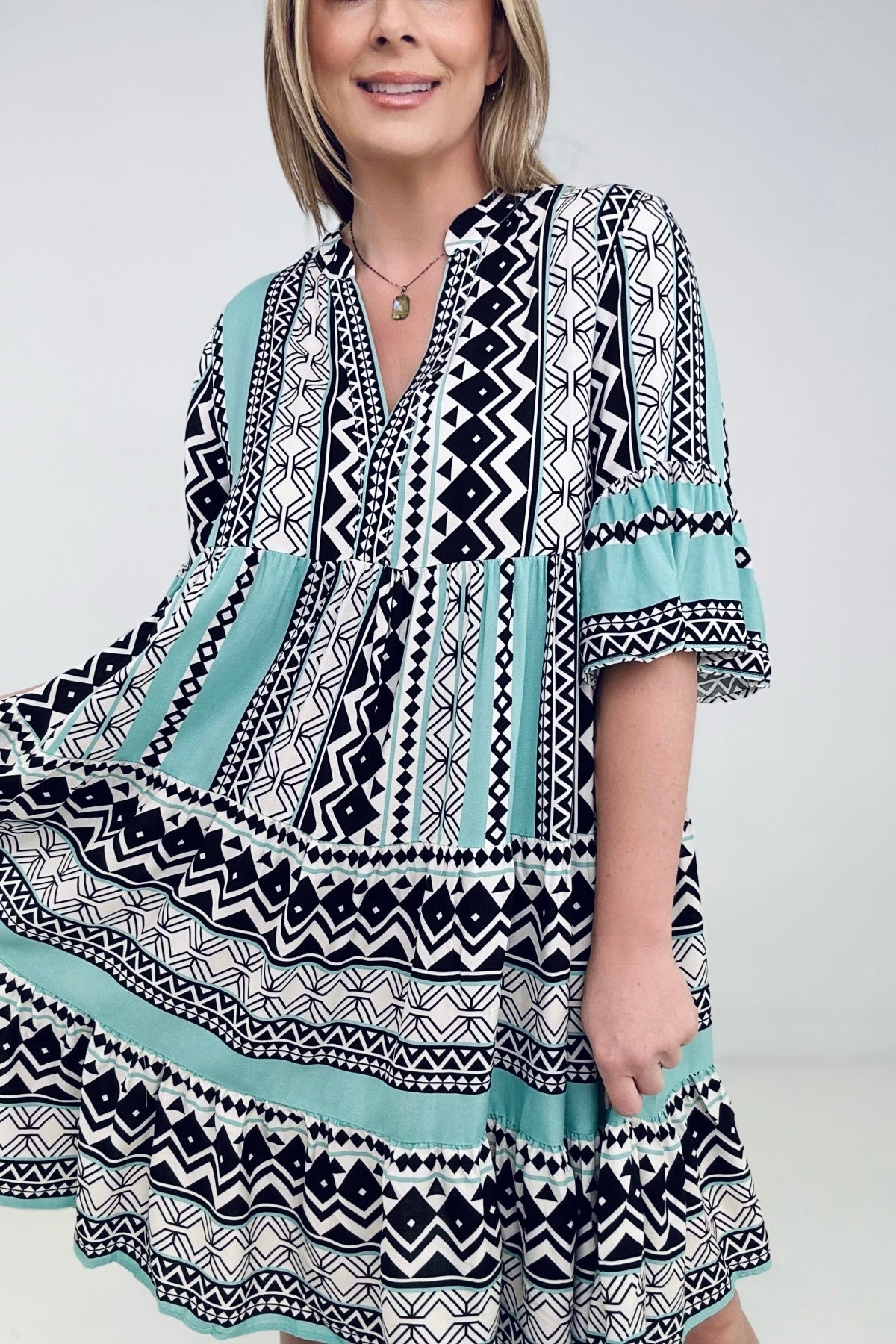 Myra Bell Sleeve Boho Dress