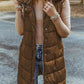 Women's Hooded Sleeveless Puffer Vest