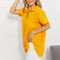 Summer Breeze Gauze Short Sleeve Shirt in Mustard