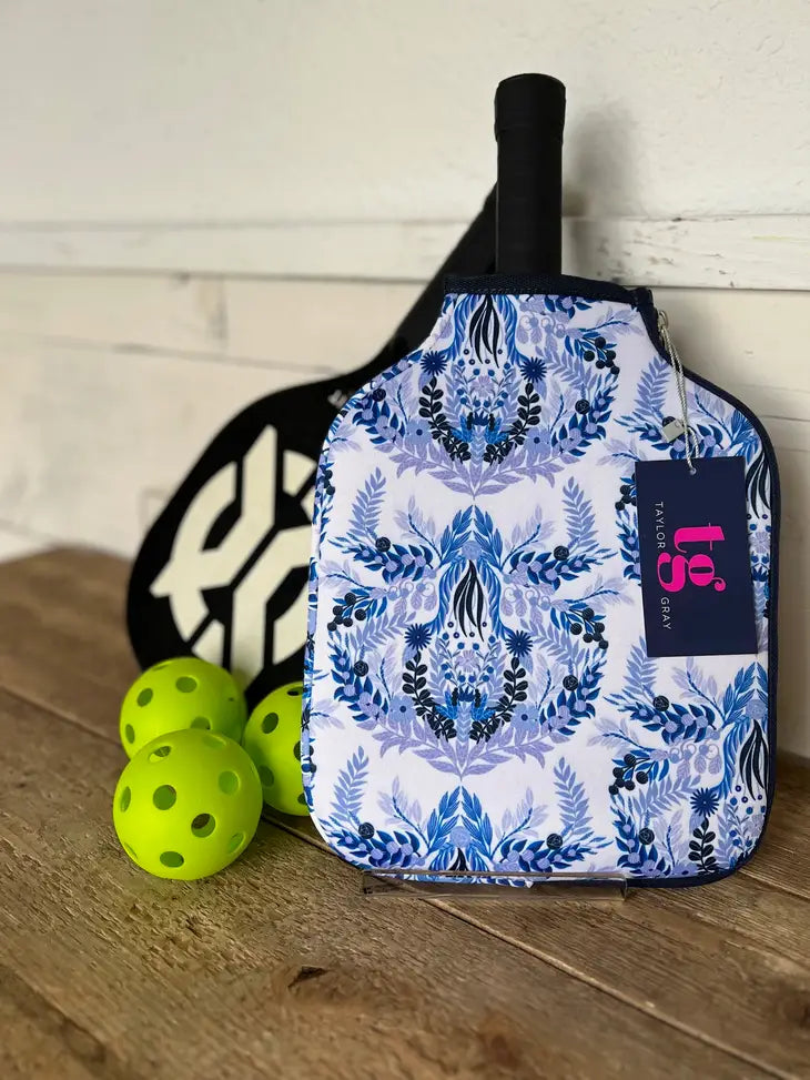 PREORDER: Pickleball Paddle Cover in Blue Motif