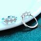 Sterling Silver Moissanite Huggie Earrings