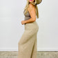 Two Tone Rib Wide Leg Pants