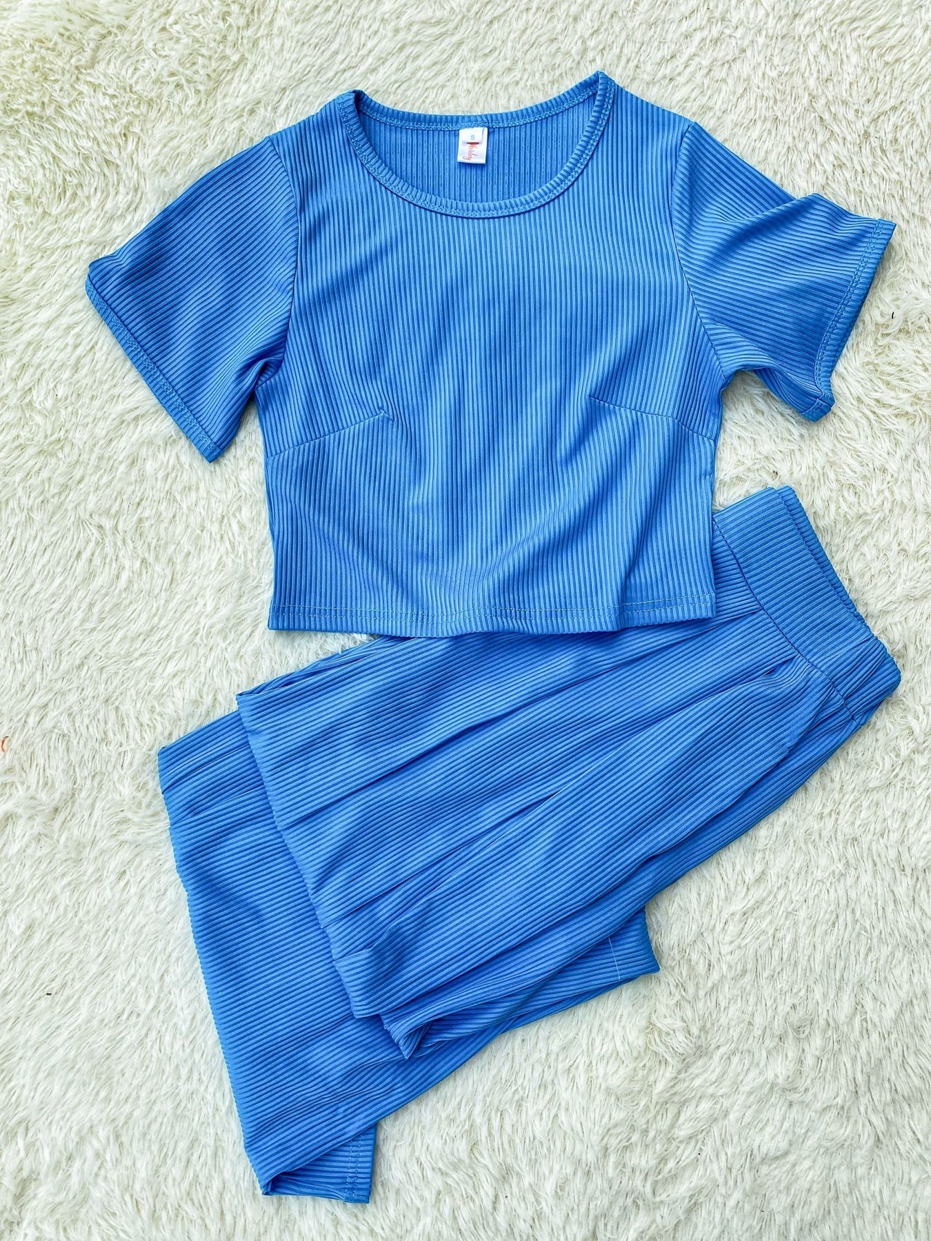 PREORDER: Full Length Cropped Lounge Set in Four Colors