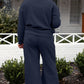 Take Me Away Textured Long Sleeve Top and Pants Set - 6 Colors
