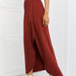 It's My Time Side Scoop Scrunch Skirt - Dark Rust