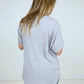 Zenana Heavy Woven Span Split Neck Short Sleeve Top