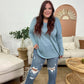 V-Neck High-Low Hem Top