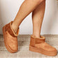 Legend Women's Fleece Lined Chunky Platform Mini Boots