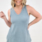 Blumin Apparel Sleeveless V-Neck Tank Top