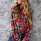 SIZE LARGE Thanks A Latte Plaid Collared Shirt