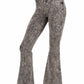 Zenana Acid Wash High Waist Raw Edge Hem Pants