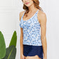 Marina West Swim By The Shore Two-Piece Swimsuit in Blossom Navy