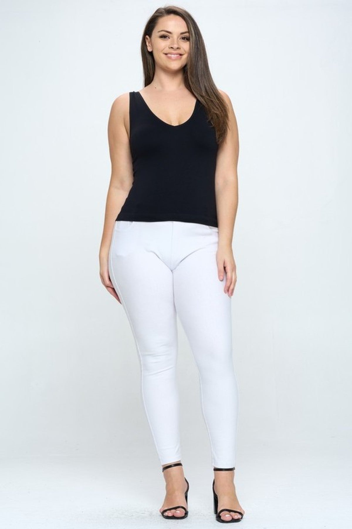 Yelete Short Version-Reversible V Neckline Seamless Tank