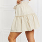 Carefree Linen Ruffle Skirt
