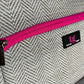 PREORDER: Pickleball Paddle Cover in Pink Herringbone