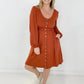 New Colors! Button Up Long Sleeve Dress (Only Ships to US)