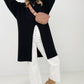 Nora Mockneck Front Slit Sweater