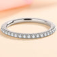 Curious Time 925 Sterling Silver Moissanite Ring