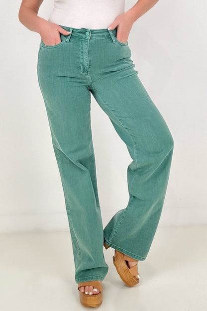 Judy Blue Take Me Back Garment Dyed 90's Straight Jeans
