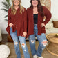 Peplum Raw Edge Shirt with Pockets